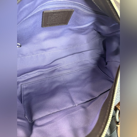 Coach Chelsea Brown and Tan Satchel - Picture 6 of 7